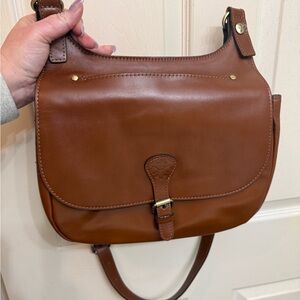 Patricia Nash Tan Leather Crossbody Bag